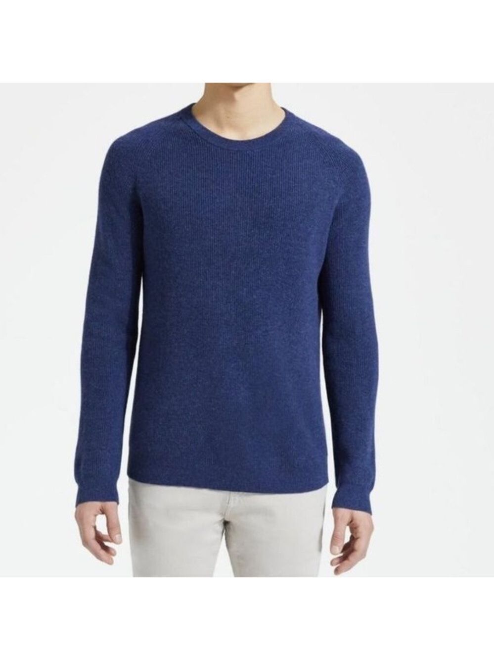 Theory Raglan Sweater in Ribbed Cashmere